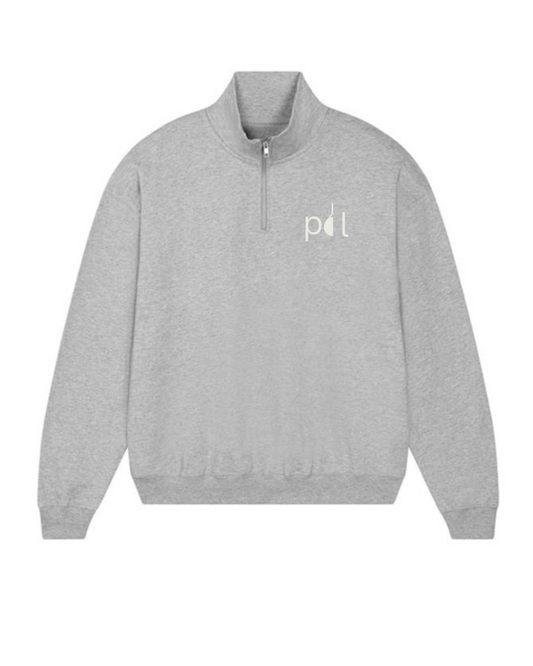 Grey Quarter Zip Sweatshirt