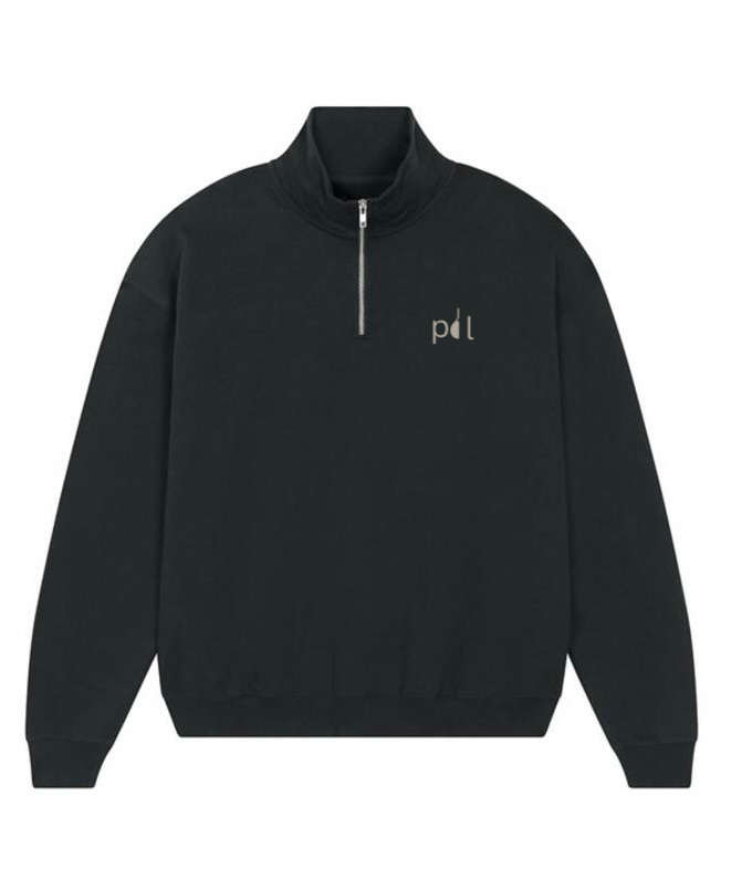 Black Quarter Zip PDL Sweatshirt